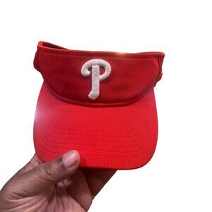 Philadelphia‎ Phillies Team MLB Red Adjustable Visor Cap OSFM by OC Sports